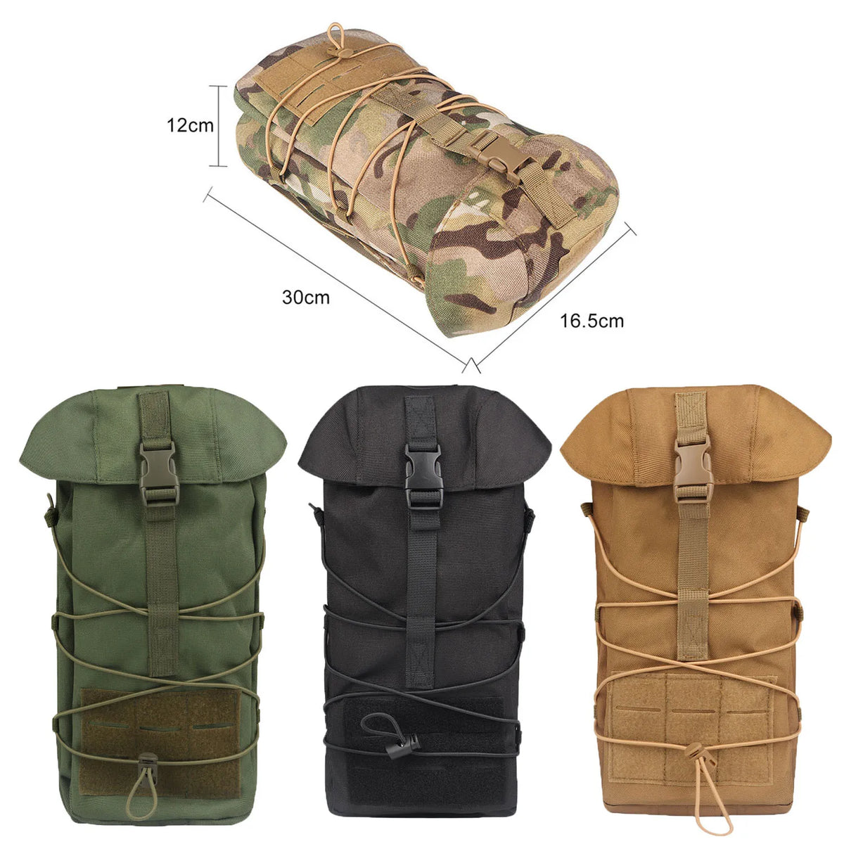 Tactical GP Pouch, Multi-use Utility MOLLE Bag, Sundry Recycling Organizer for Hunting Airsoft Vest, Combat Belt & Outdoor Gear