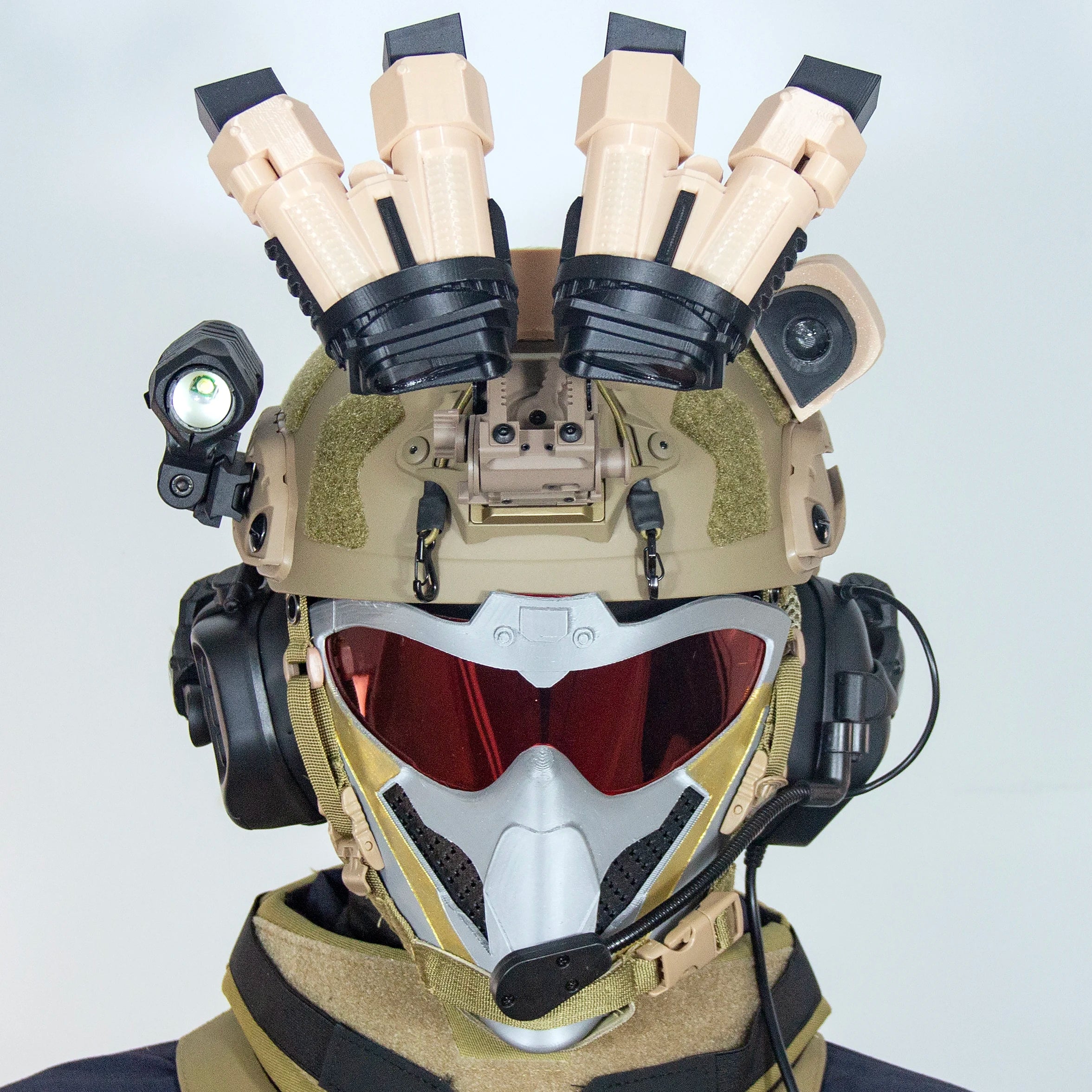 Airsoft Tactical Helmet Set with Night Vision Goggles Camera Mask Delta Force Game Gear for Outdoor CS Paintball Cosplay Props