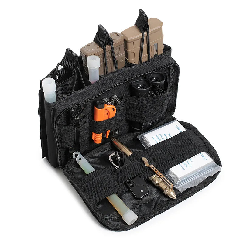 Triple Magazine Pouch Rifle 5.56/7.62 Mag Holster Ammo Holder Multi-use Molle Accessory Bag for Hunting & Airsoft Tactical Vest