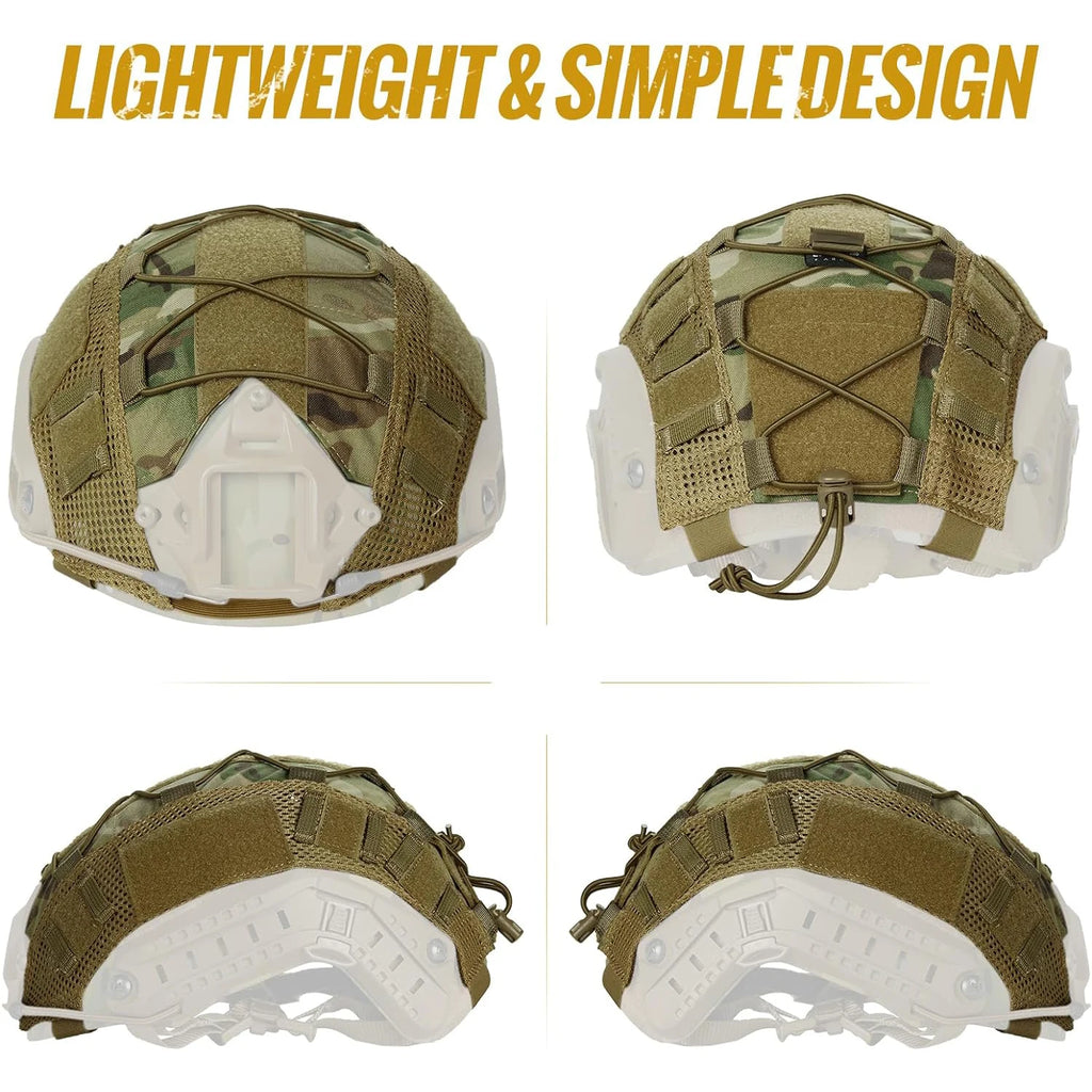 BOOIU FAST Tactical Helmet Cover Outdoor Hunting Shooting Wargame Airsoft Helmets Cloth Camouflage Safety Helmet Accessories