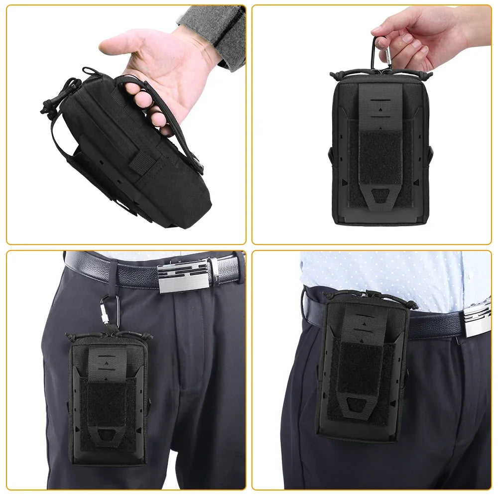 Tactical Molle Pouch Phone Pouch Waist Bag Uility EDC Pouch Outdoor Vest Pack Ammo Tool Bag For Hunting Outdoor