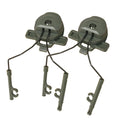 Tactical Over-Ear Headphone Stand Track Adapter Pairs With The Wendy Helmet And Uses The Air Gun Paintball Headphone Bracket