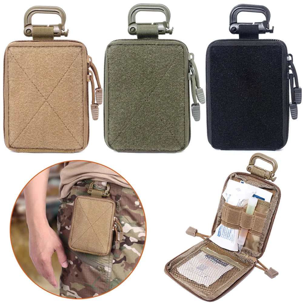 Tactical EDC Pouch Medical Organizer Pouch Wallet Small Bag Outdoor Molle Bag Hunting Gear Waist Belt Pouch Men Fanny Pack