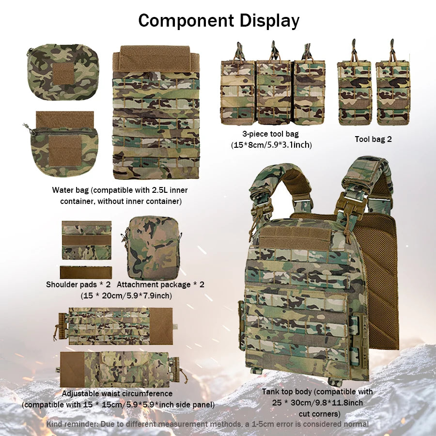 Quick-release hunting vest molle multifunctional outdoor vest equipment