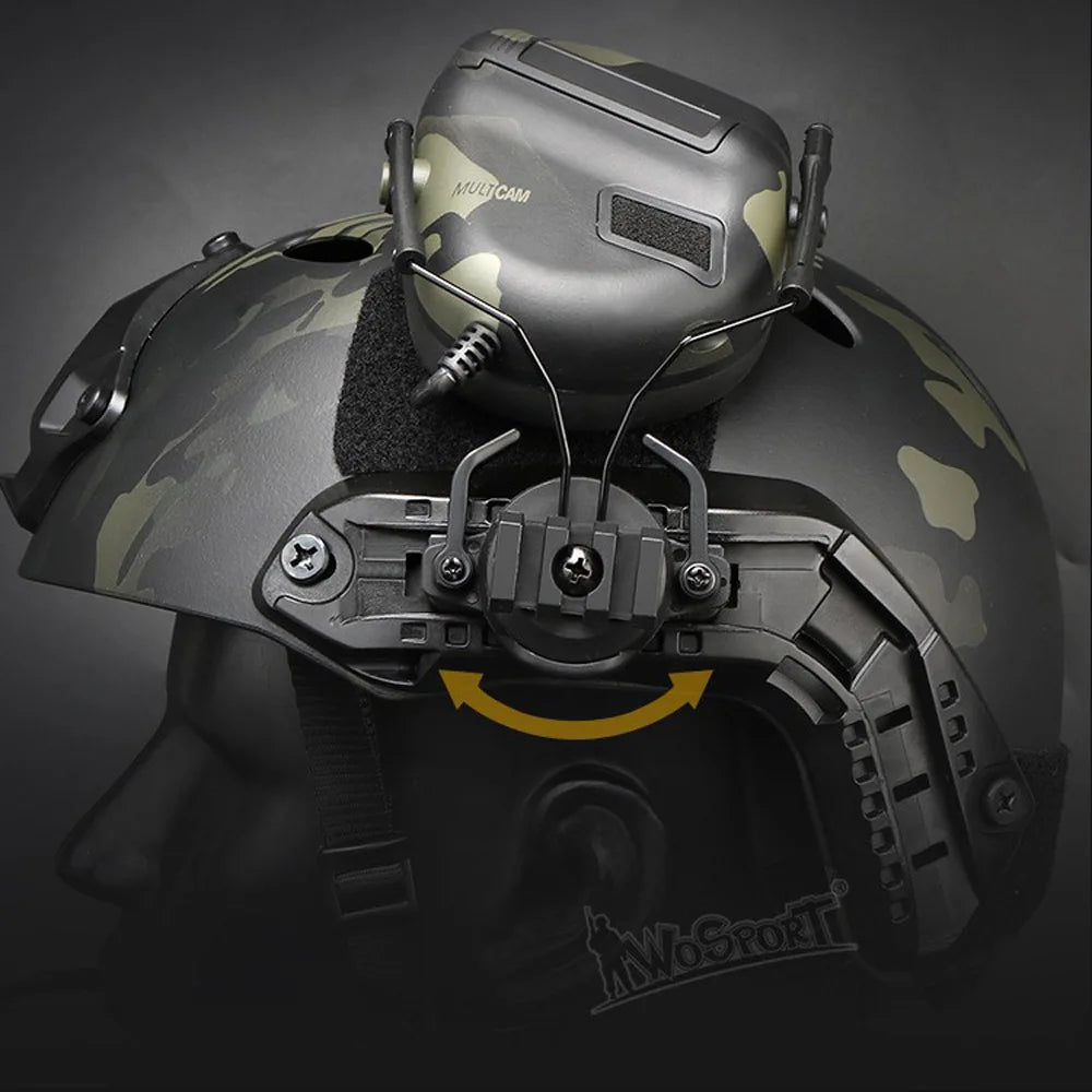Tactical Headset Bracket Helmet Accessories Adjustable Fast Mounts Rail Adapter Militar Hunting Shooting Equipment