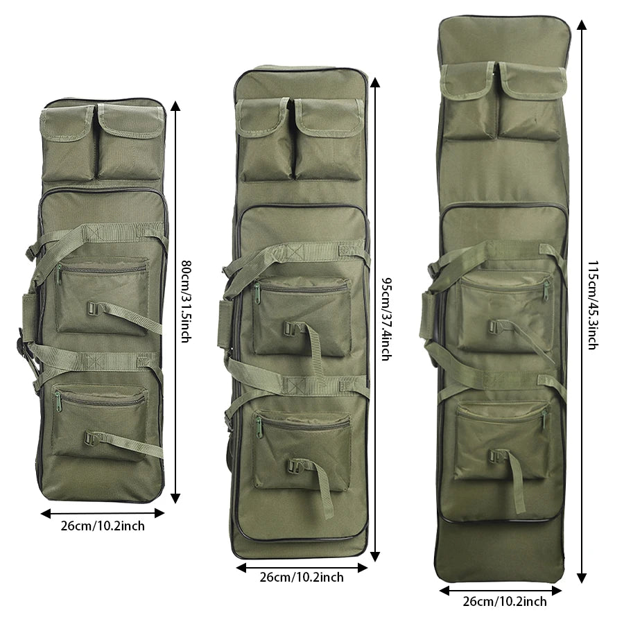 Multi functional storage bag with multiple pockets designed for partitioned storage and adjustable webbing straps and straps