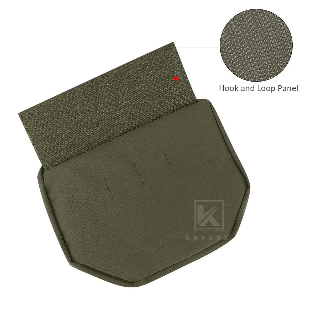 KRYDEX Tactical Dangler Drop Pouch Utility Tool Storage Bag with Hook and Loop for JPC CPC AVS Armor Plate Carrier Vest