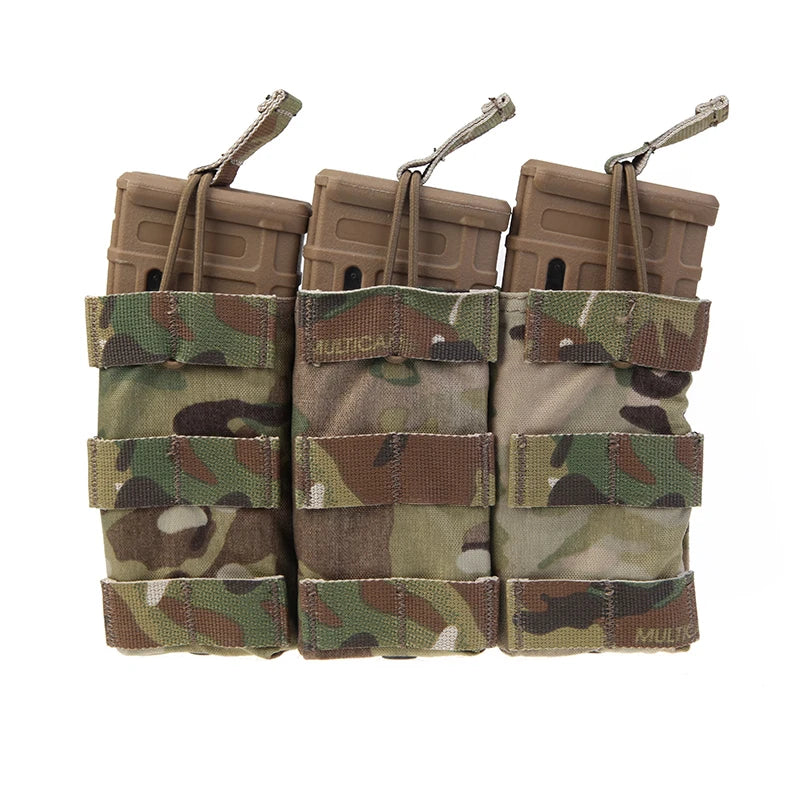 Emersongear 556 Triple Open Top Mag Pouch 5.56 Modular Magazine Pouch Molle Hunting Wargame Training Hiking Combat EM6355