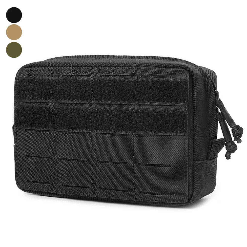 Tactical Molle Admin Pouch Outrdoor EDC Tool Pack Waist Bag Utility Accessory Bag Multi-Purpose Durable Belt Pouch for Hunting