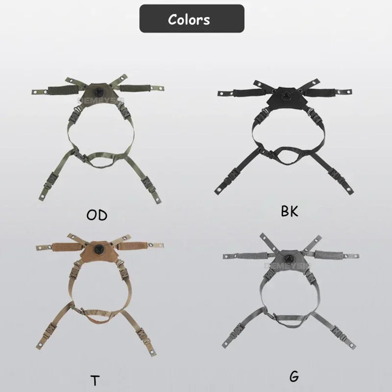 For Wendy FAST MICH Helmet Chin Strap Suspension System Adjustable Hunting Tactical Airsoft Helmet Replacement Accessory
