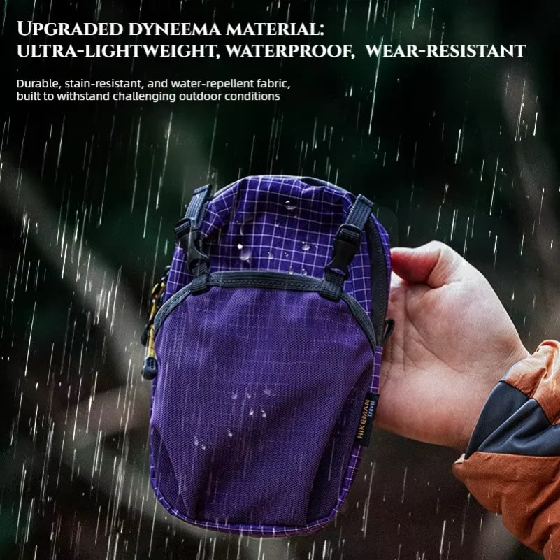 Phone Holder Bag Dyneema Waterproof Outdoor Backpack Hanging Expansion Storage Bag Adjust Strap Pouch for Cycling Hiking Camping