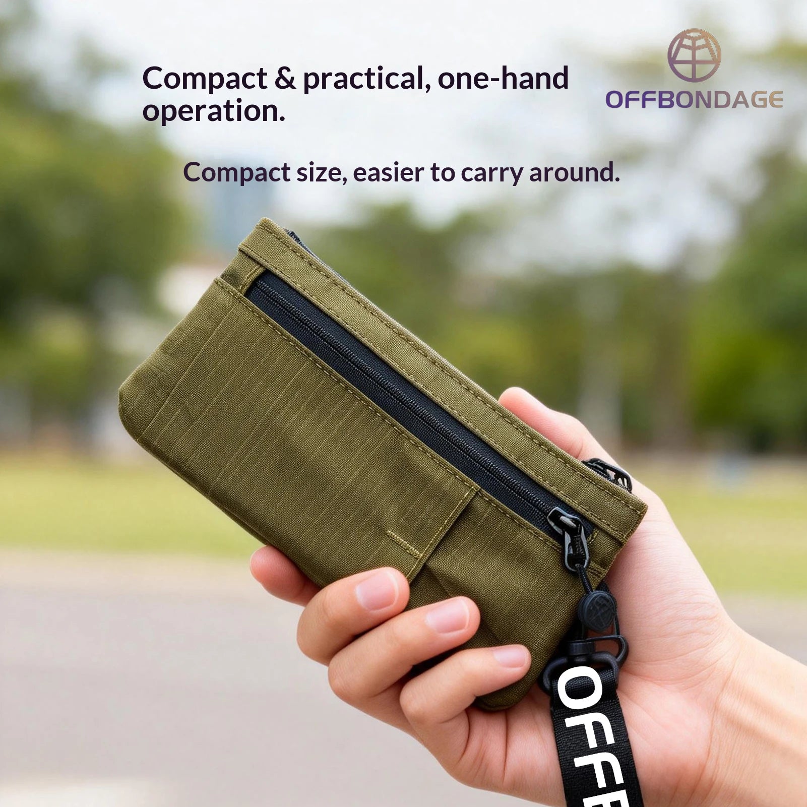 OFFBONDAGE Tactical EDC Pouch Hunting Utility Bag Compatible Clip-on Wallet  Hunting Camping Hiking Outdoor Gear