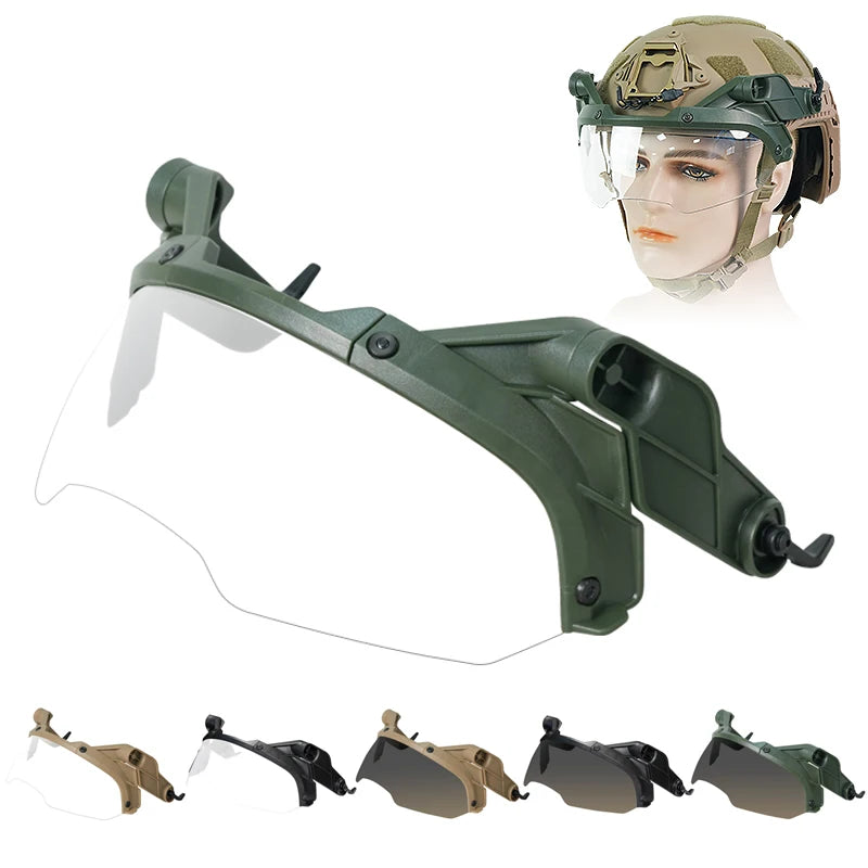 Goggles Come With Hooks And Can Be Used With A Face Mask They Are Outdoor Safety Helmets For Real-Person Games Hunting Goggles