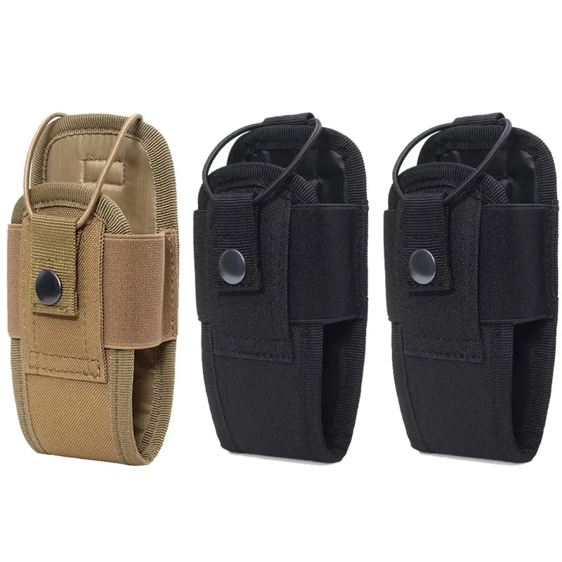 1/3pc Tactical Molle Radio Walkie Talkie Pouch Holder Pocket Waist Bag Portable Interphone Holster Carry Bag for Hunting Camping