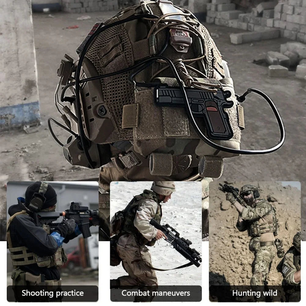Airsoft Paintball Helmet Tactical Set, GPNVG-18 L4G24 NVG Mount,Communication Headset,Lighting,Wind Goggles for Outdoor Hunting