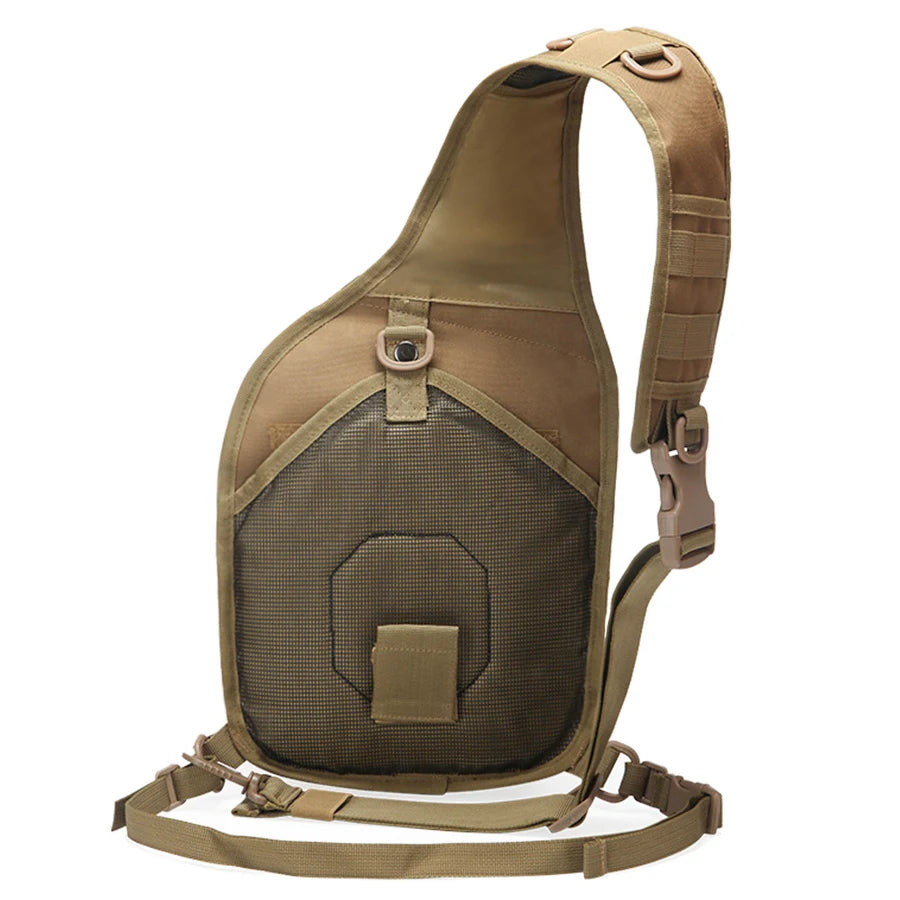 Outdoor cycling sports chest bag, single shoulder diagonal cross bag, large chest bag