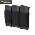 IDOGEAR Triple 5.56 Magazine Holder Elastic Mag Holder with Hook Fasteners for MK3 and MK4 Chest Rig 35139