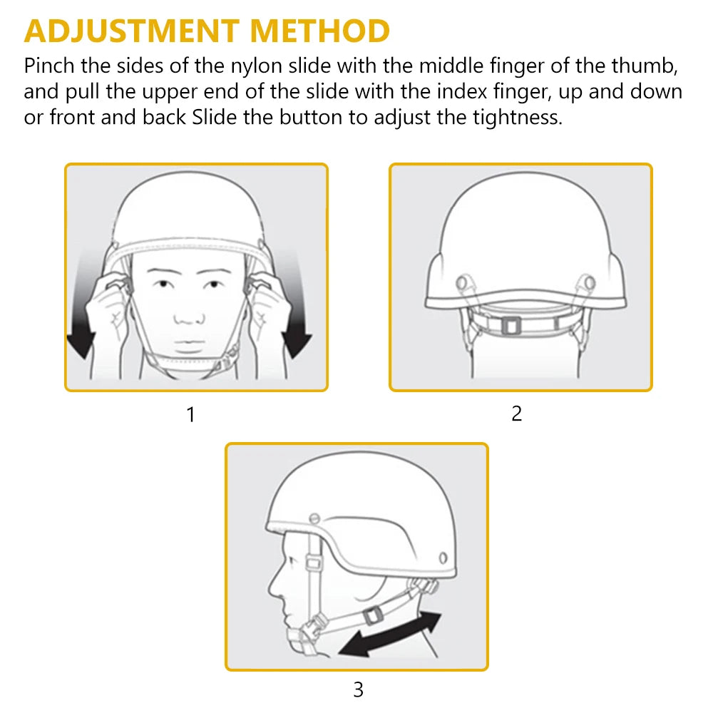 BOOIU Tactical Helmet Fast Mich M88 System Suspension Adjustable AF Suspension System Protective Set Hunting Helmet Accessories