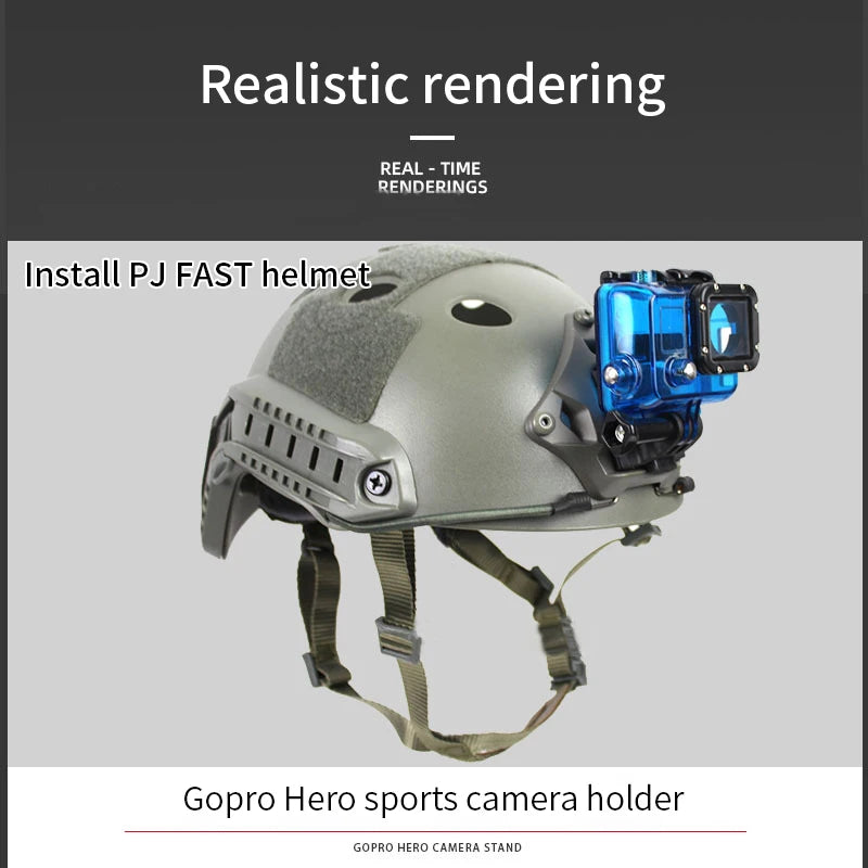 New FAST/MICH/NVG Tactical Helmet Base Adapter Fixed Mount For Gopro HD Hero Action Camera Helmet Accessories