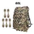 New Tactical 3D Camouflage Backpack Cover 60L 80L Outdoor Hunting Airsoft Backpack Cover Hunting Equipment