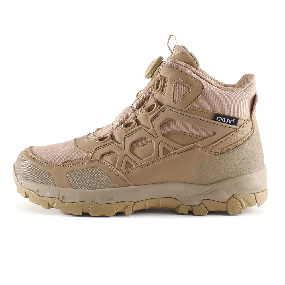 ESDY Brand Tactical Hunting Hiking Boots Outdoor Quick Reaction Breathable Men Shoes Ankle Boots Safety Climbing Shoes