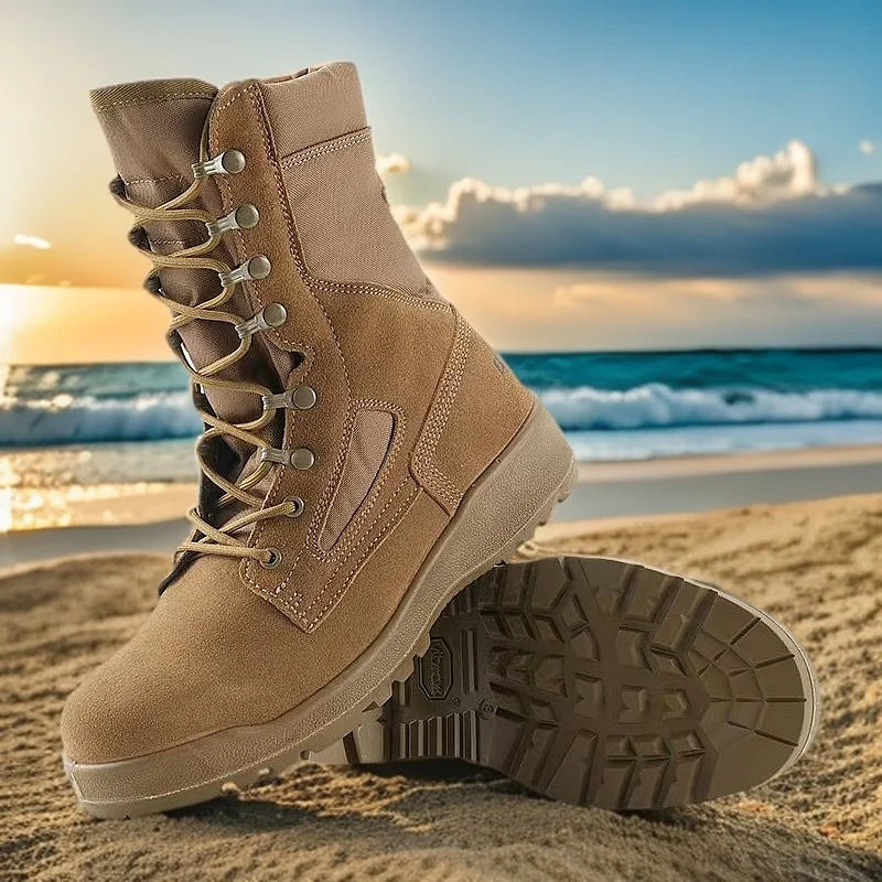 2026 Hot Sale Hunting Shoes Men Brown Hiking Shoes For Man Luxury Brand Trekking Shoes Mens Rubber Sole Hunting Shoe