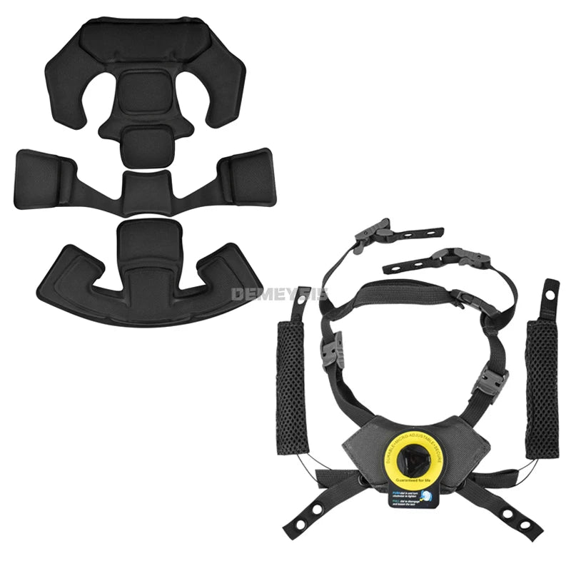 Tactical Helmets Memory Foam Pad Quick Adjust Suspension System Lanyard Chin Strap for Wendy FAST Airsoft Helmet