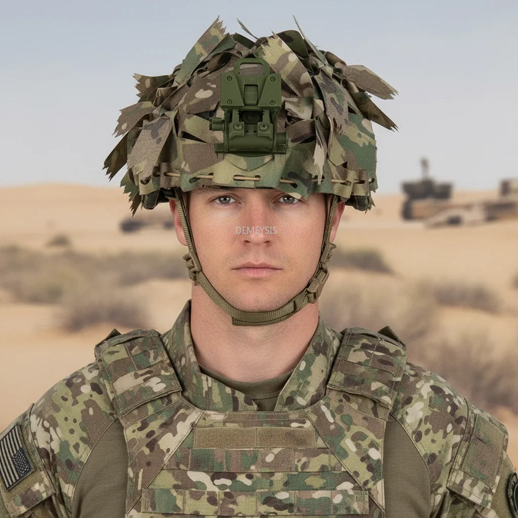 Tactical Camouflage Helmet Cover 3D Laser Cut Universal Fit for Airsoft Hunting Outdoor Training Helmet Gear