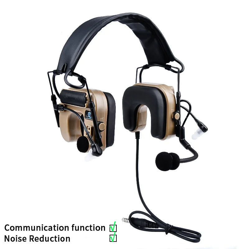 WADSN Tactical Com IV C4U Headset Headphone Hearing Protection Ken Shooting Headphones Military Noise cancellation communication