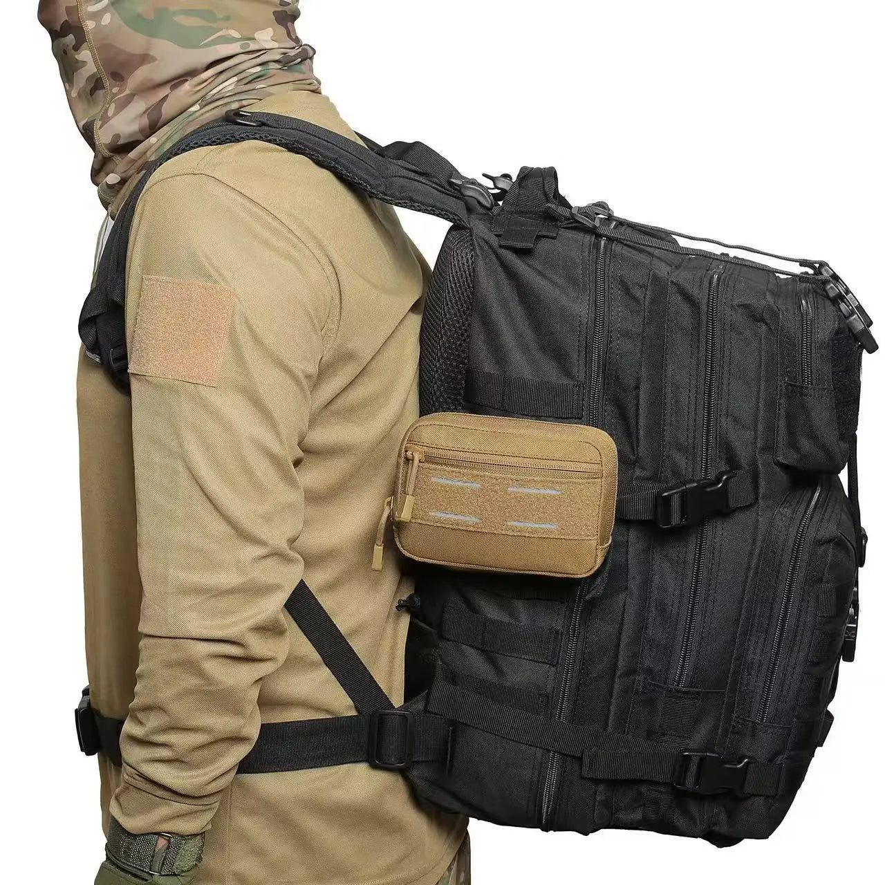 Camping Outdoor Sports Hunting Accessory Bag Tactical Molle Admin Pouch Outdoor EDC Tool Bag Waist Fanny Pack