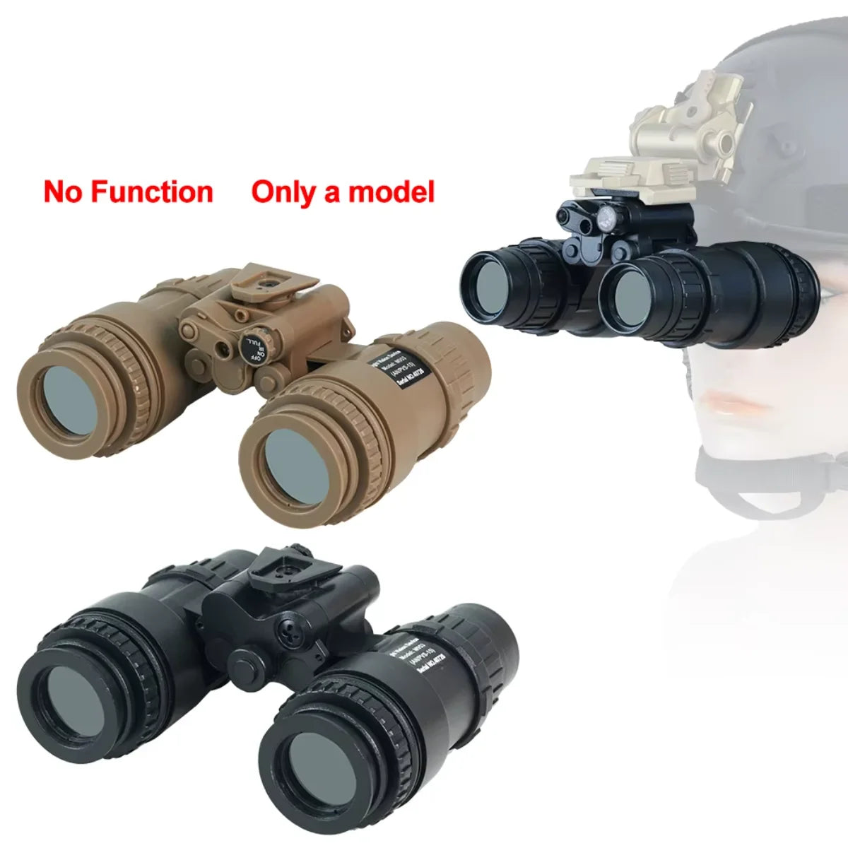 Helmet Model PVS15 Night Vision Two-Tube Night Vision Device With Battery Case Sports Helmet Accessory No Function Model