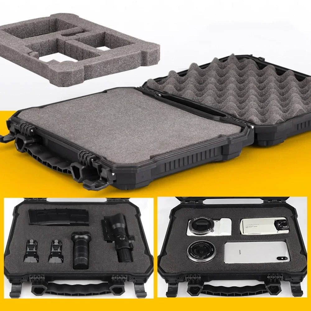 Tactical Pistol Case for GL Hard Shell Box with Padded Foam Lining for Outdoor Hunting Shooting Storage Safety Lock Boxes