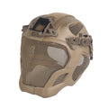 Full Protection Tactical Sports Helmet Full Face Steel Mesh Mask Airsoft Hunting Shooting Outdoor Riding Helmet Head Protector