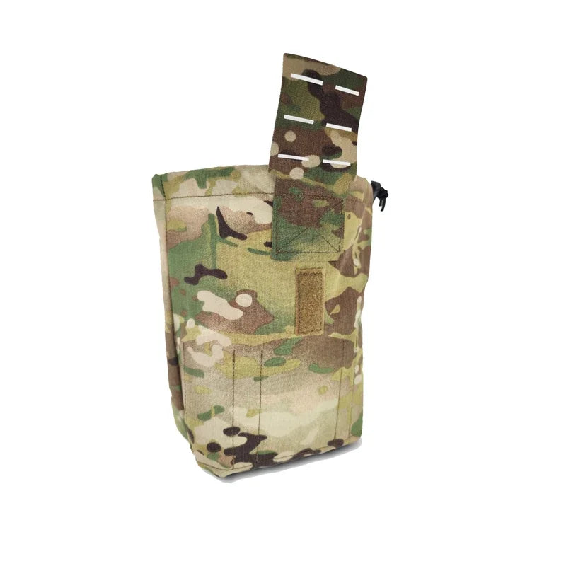 Tactical Foldable Pouch Multicam Airsoft EDC Molle Dump Pouch Gear Outdoor Hunting Recycling Storage Magazine Waist Bag