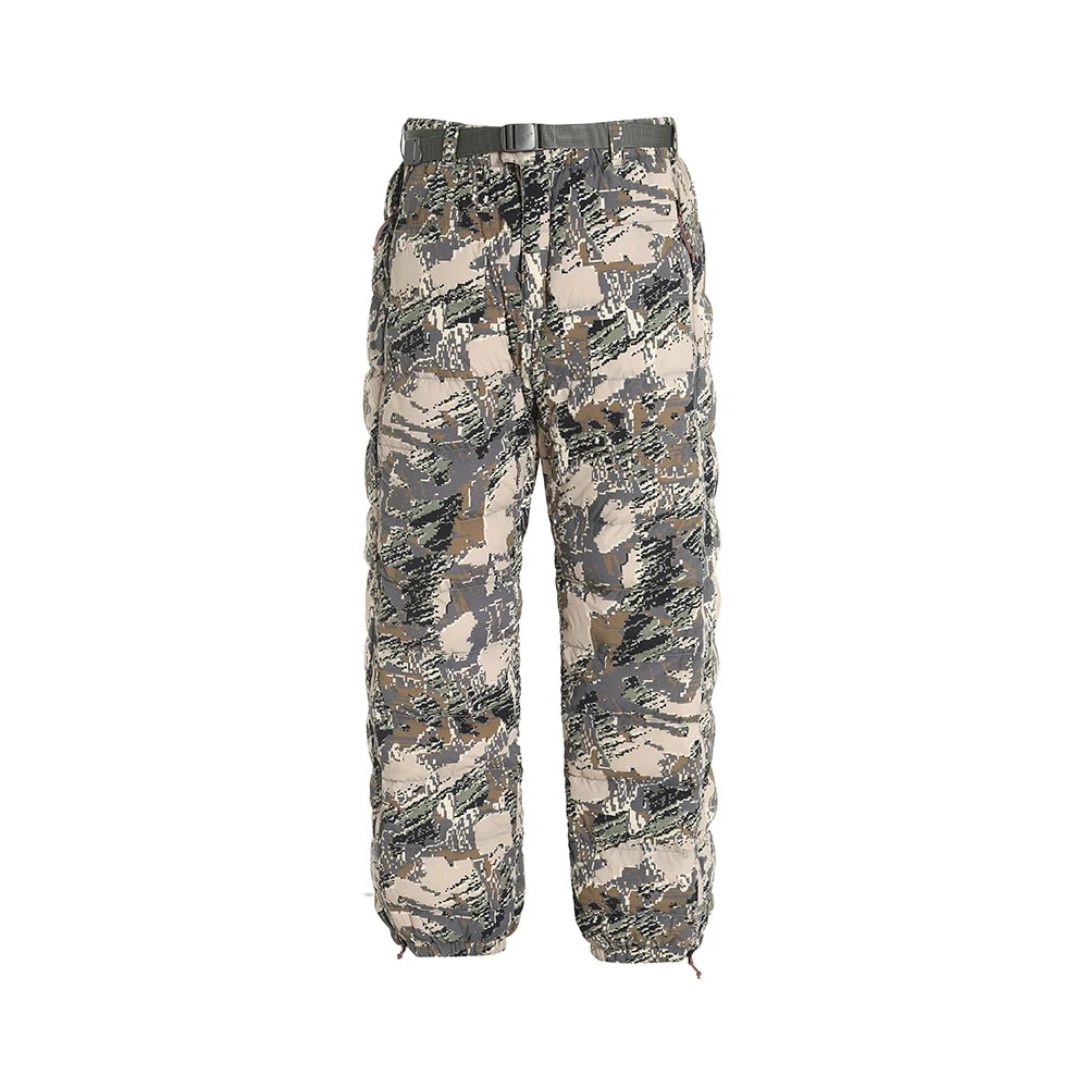 Ainfad Men's Winter Hunting Light Insulation Trousers Camouflage Long Down Pants