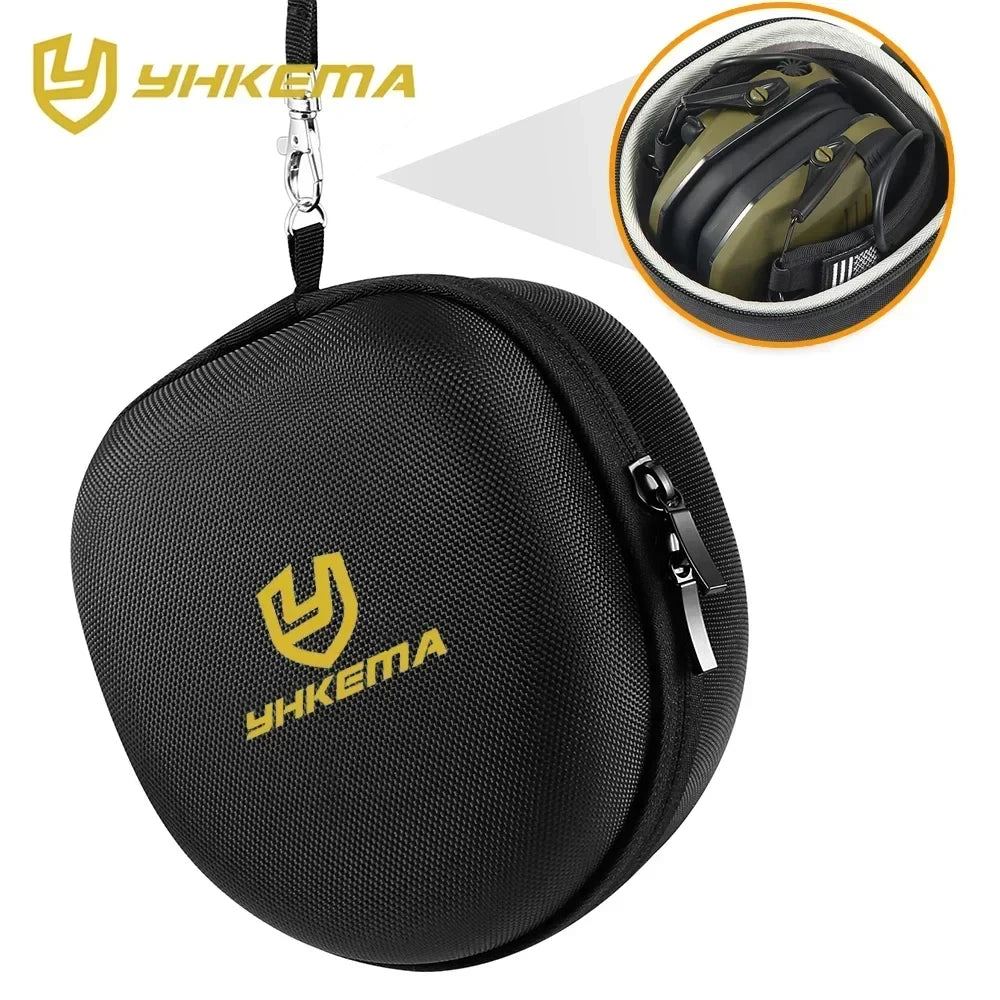 Hard Storage Travel Case for Electronic Shooting Earmuffs Compatible Impact Hearing Protection Shooter Safety Eyewear Glasses
