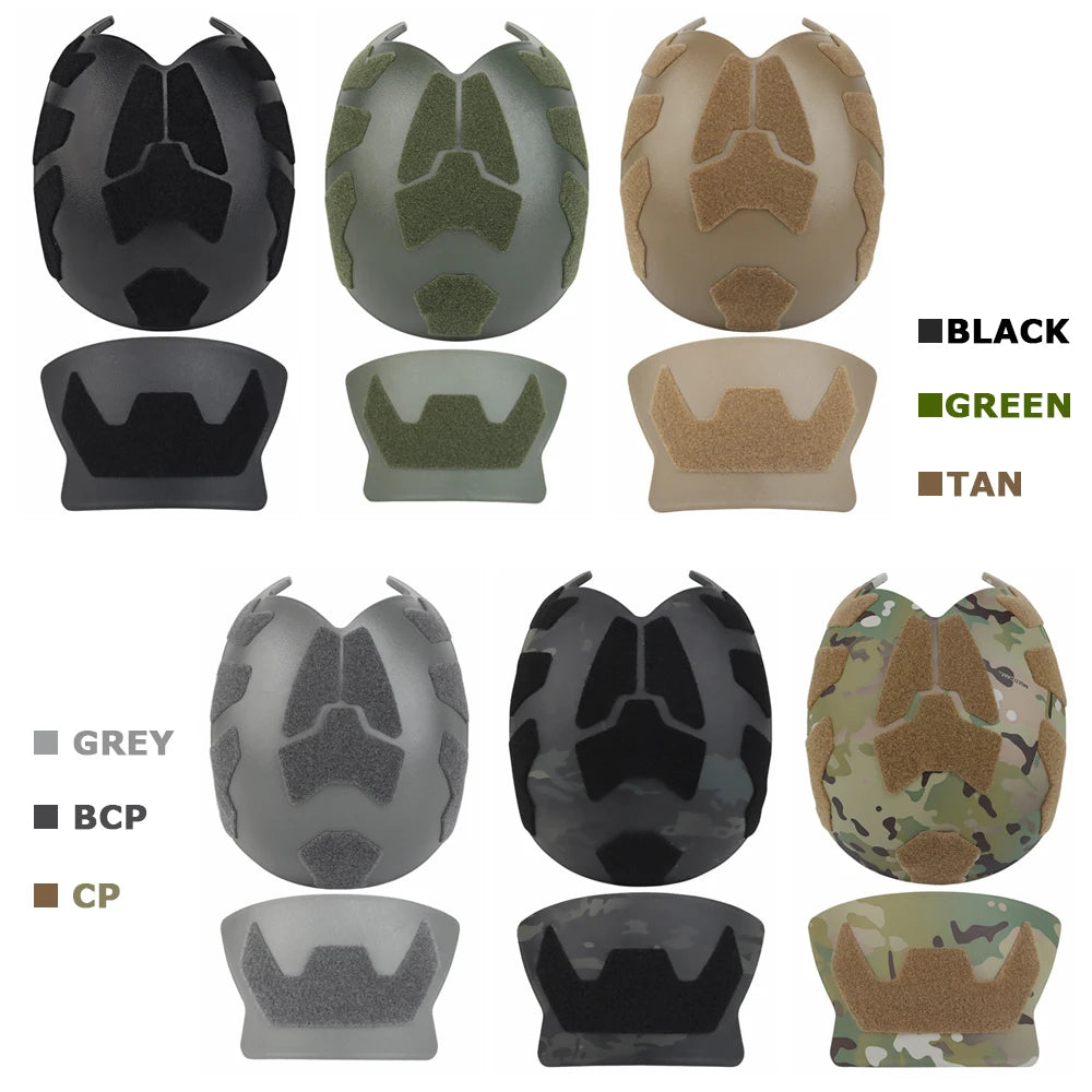 High Cut FAST Helmet Guard with Thickened Magic Tape Plastic Adhesive Cover Helmet Protector for Hunting Accessories