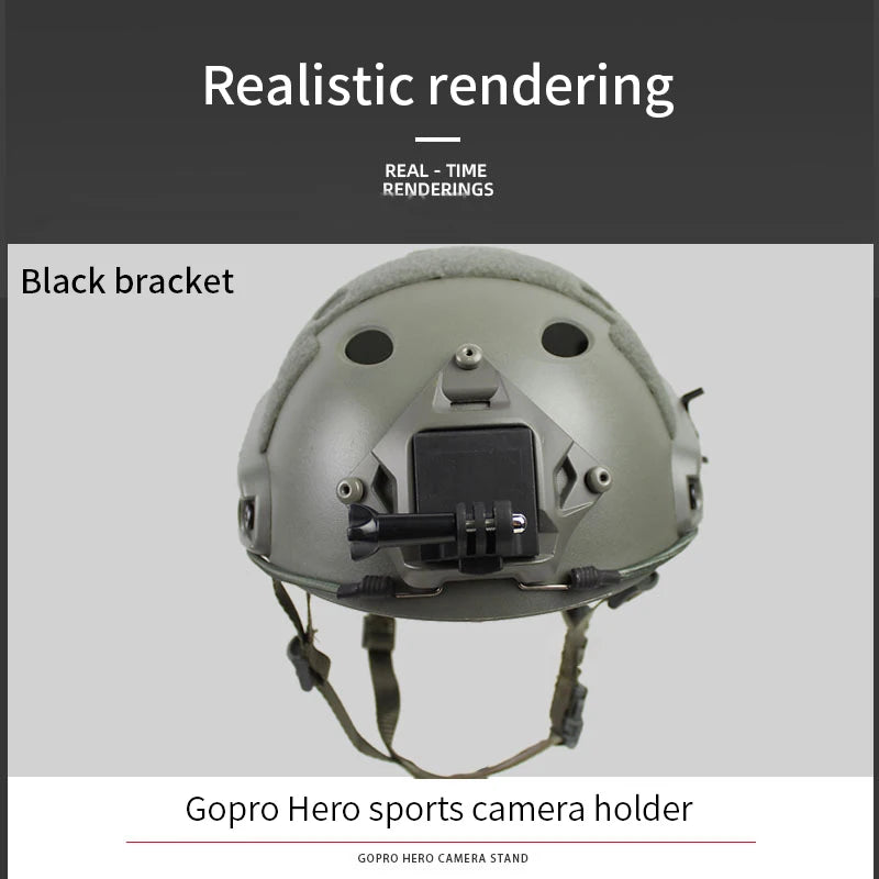 New FAST/MICH/NVG Tactical Helmet Base Adapter Fixed Mount For Gopro HD Hero Action Camera Helmet Accessories