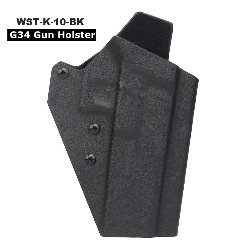 Kydex Gun Holster Right Hand Quick Release Pistol Case Light Bearing X400/X300/TLR Waist Holster for GL 17/19 Beretta M9 1911