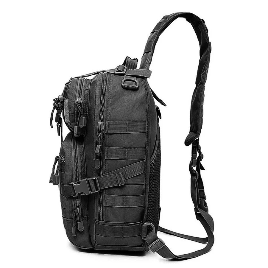 Outdoor Single Shoulder Training Extra Large Chest Bag Waterproof Oxford Cloth Camouflage Photography Crossbody Bag