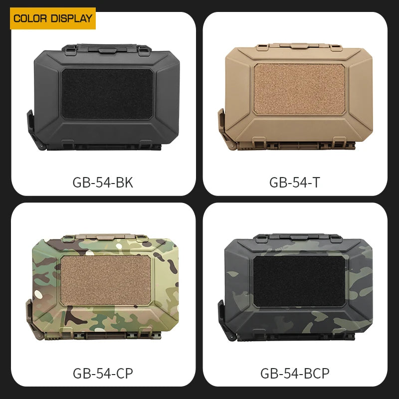 Tactical Waterproof Case Pistol Battery Mobile Phone Bag Protective Double Sponge Shockproof Lockable Airsoft Vest Gear