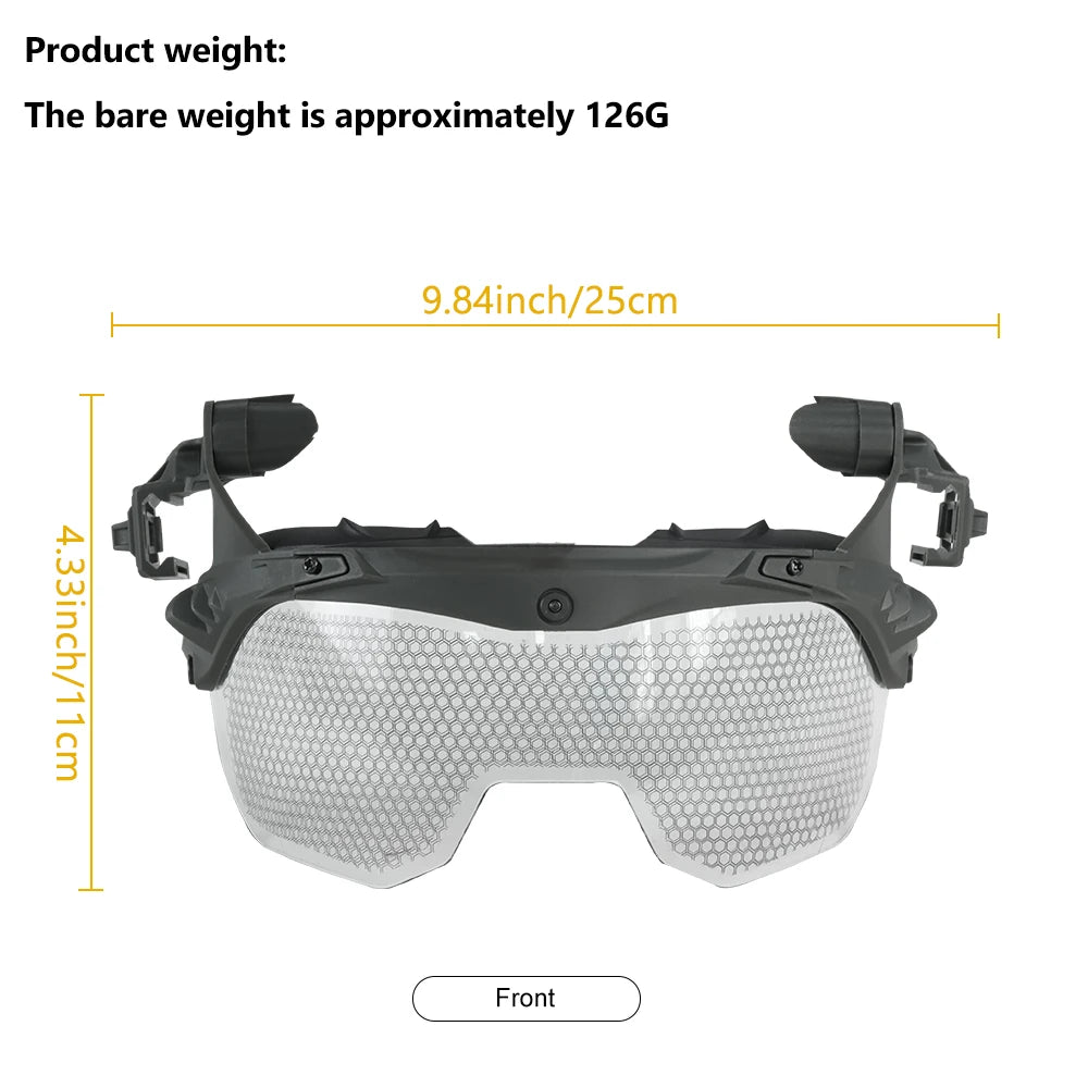 BOOIU Tactical Helmet Wendy Guide Rail 3.0 OP Goggles Multi-angle Wendy Helmet Goggles Anti Fog Anti Riot CS Protective Glasses