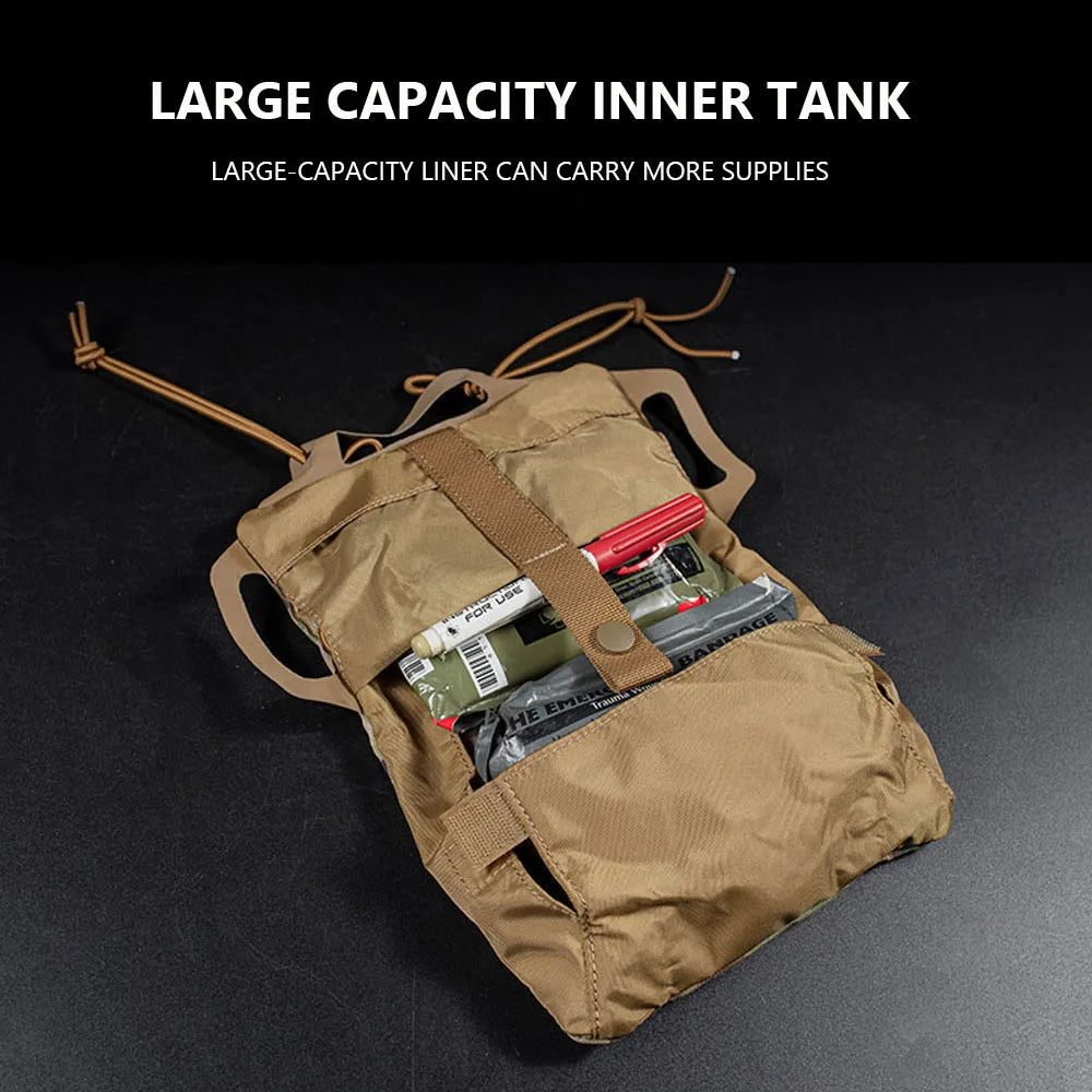 IFAK Tactical First Aid Kit MOLLE Rapid Deployment Outdoor Hunting Camping Survival Emergency Medical Pouch Combat Belts Gear