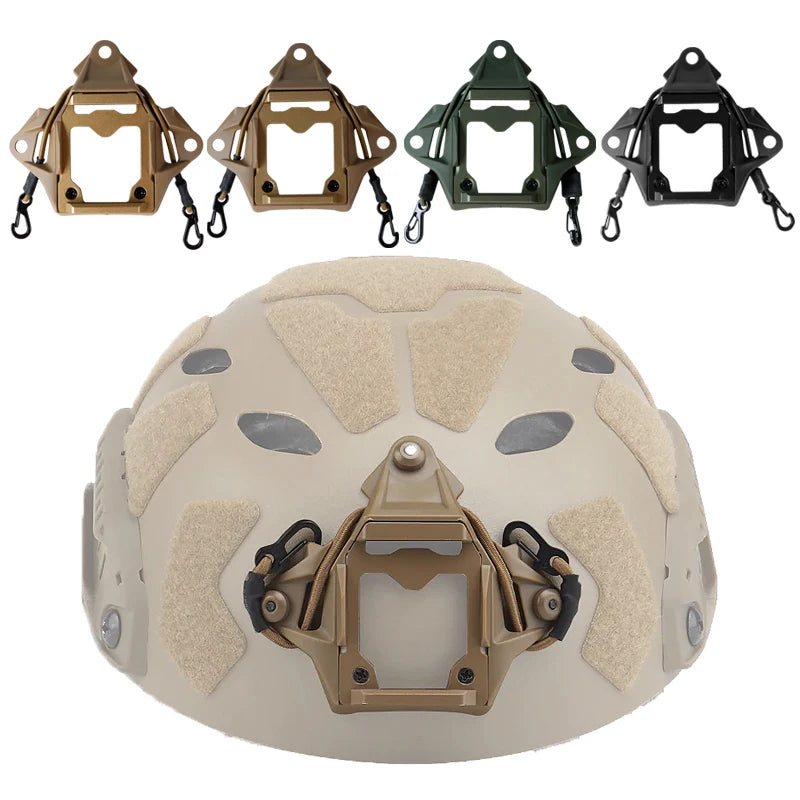 BOOIU Tactical Helmet Bracket Adapter with Hook Rope NVG Bracket Adapter Is Suitable For Fast Michaf Wendy Helmet Accessories