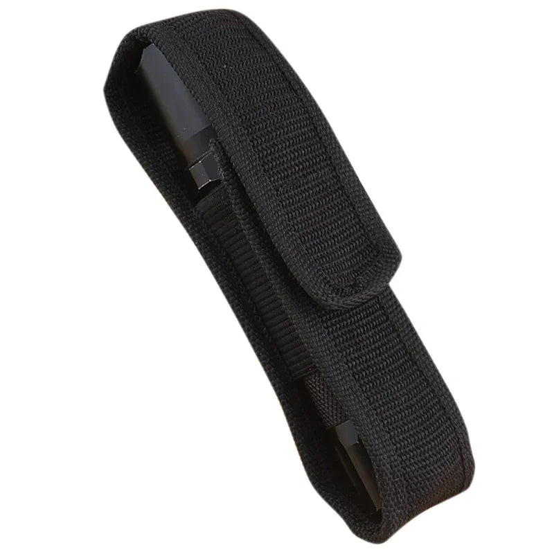 Nylon Waist Belt Hunting Bag Tactical 360 Degrees Rotatable Flashlight Pouch for Outdoor Hunting Camping Hiking