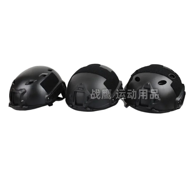 Tactical Helmet with Adjustable Padding and Ventilation for Airsoft Paintball Military Training Compatible with FAST PJ CS