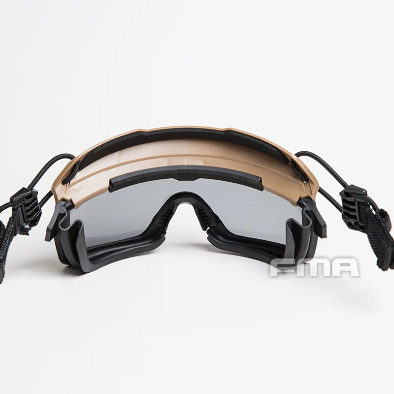 FMA Safety Goggles For Tactical Helmet Protective Glasses Anti Fog Dust 3MM thickness lens CS field goggles TB1333