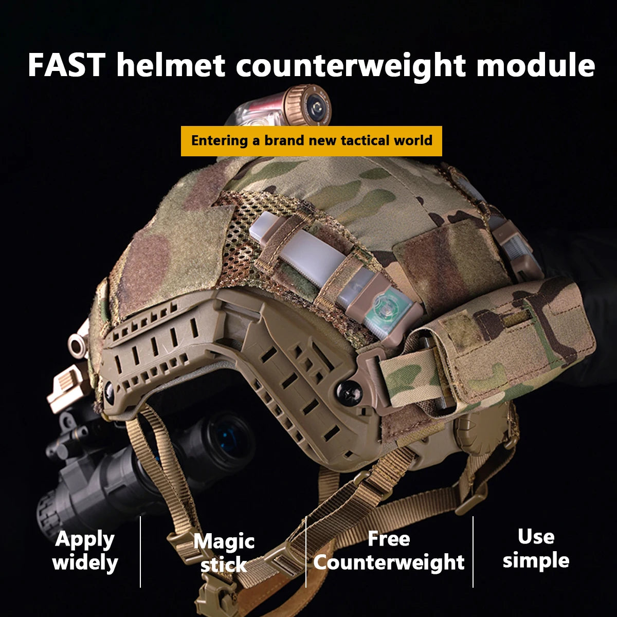 Tactical Helmet Counterbalance Weight Bag NVG Counterweight Pouch for OPS-Core Fast BJ PJ MH Airsoft Helmets,Helmet Accessories