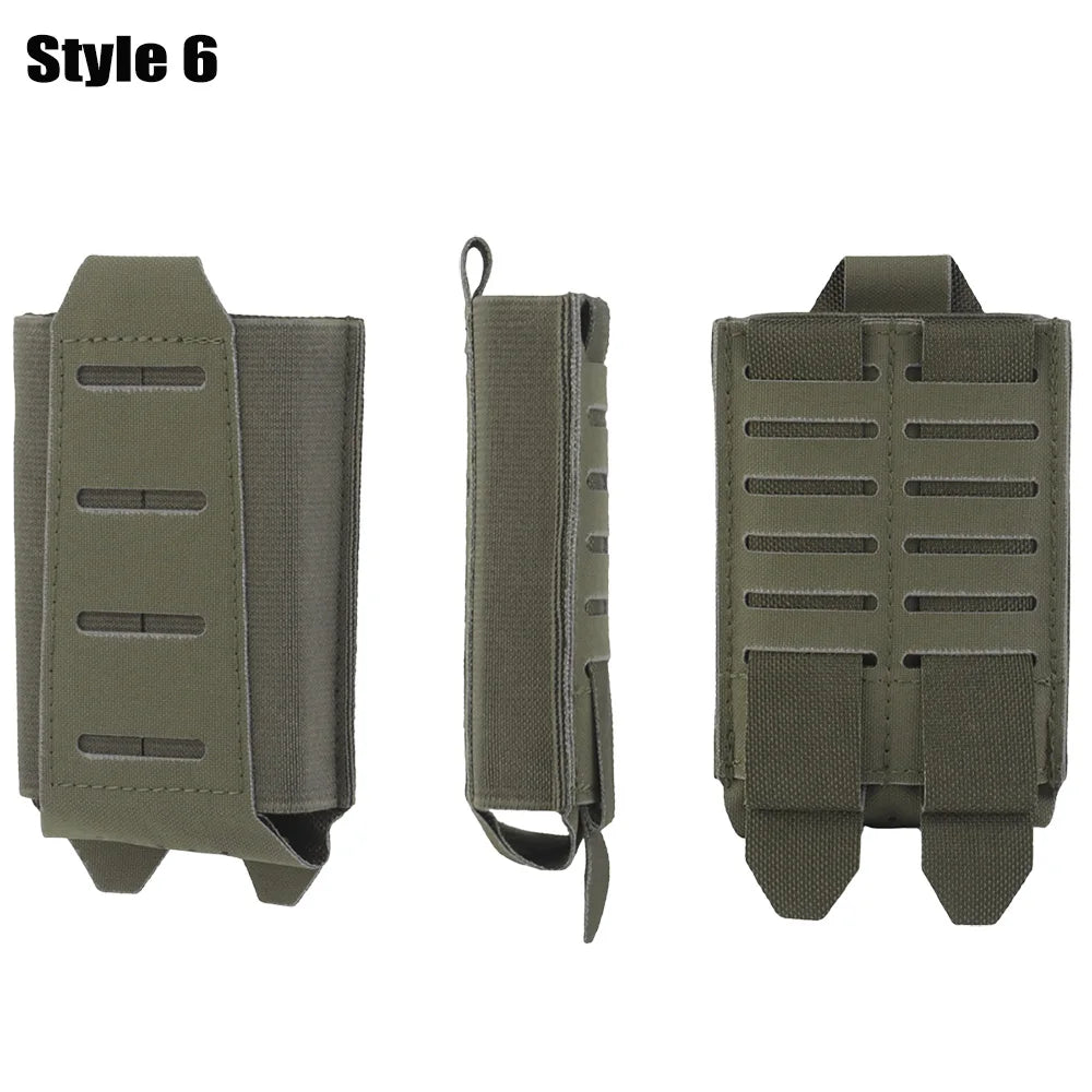 OPHIDIANTAC 5.56/7.62/9mm/AR15/M4 Mag Bag Molle System Lightweight Storage Bag Waistcoat Accessory Pack for hunting gear