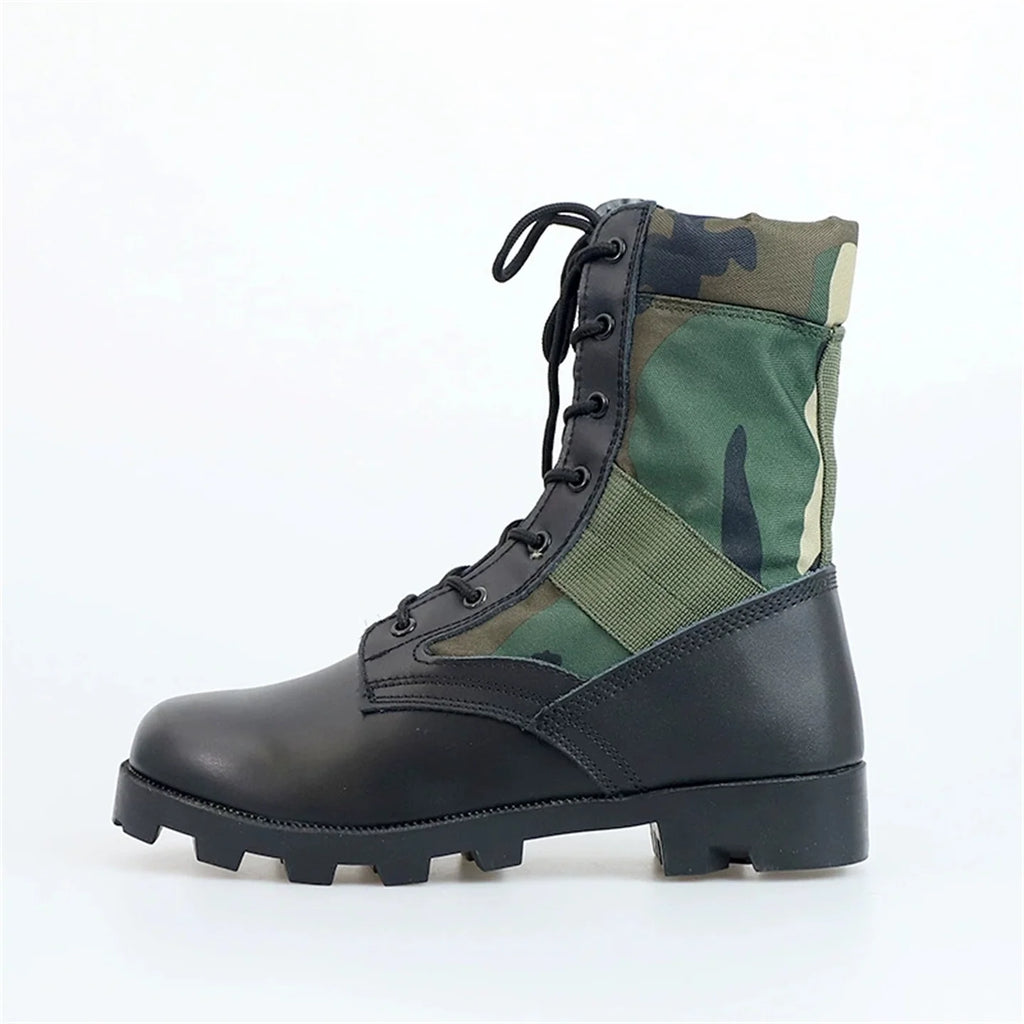 Men And Women's High-Top Panama Desert Tactical Boots Outdoor Hiking Shoes Mountaineering Boots Camouflage Hunting Boots
